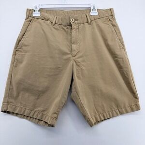 Uniqlo Chino Shorts Mens Medium Khaki Tan Cotton Twill 321-413174 Casual